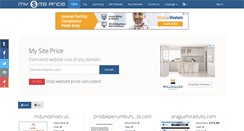 Desktop Screenshot of mysiteprice.net